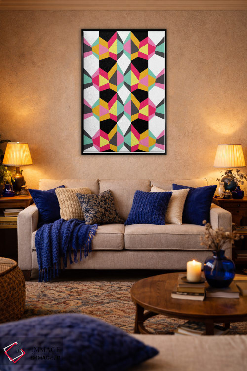 تابلو انتزاعی هندسی ۱۸ اثر سوزانا پاز - D5B