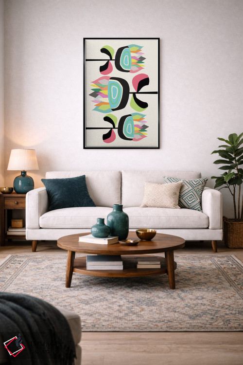 تابلو مدرن گیاهان شاداب ۱ اثر سوزانا پاز - D4B