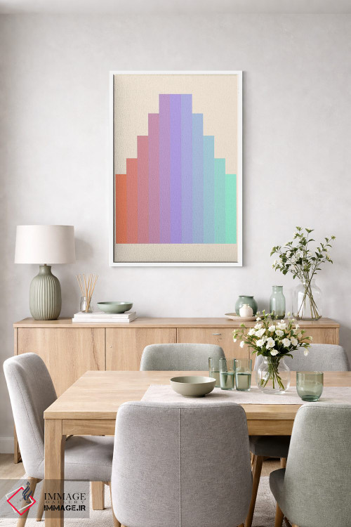 تابلو مینیمال شیب رنگ ۵ اثر سوزانا پاز - D5W