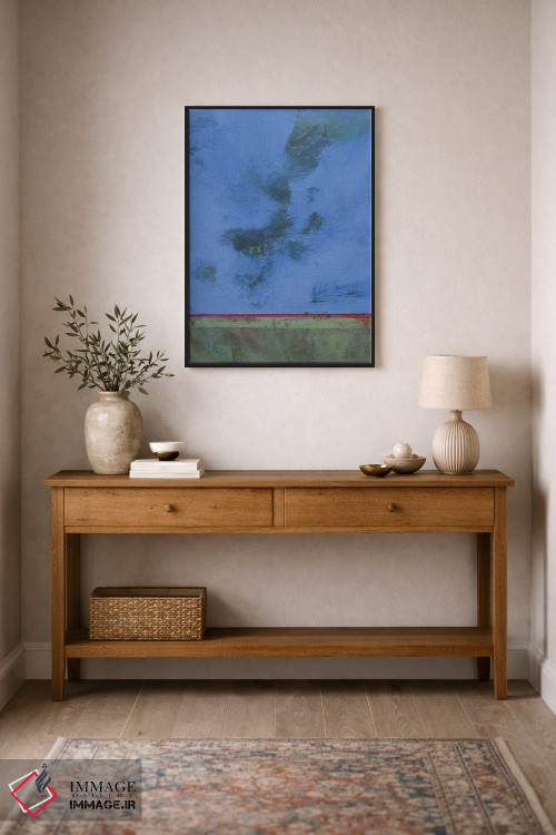 تابلو انتزاعی گرگ و میش بر باتلاق سرخ اثر پل بیلی - D2B