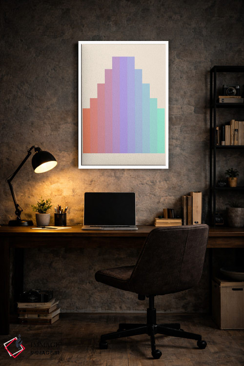 تابلو مینیمال شیب رنگ ۵ اثر سوزانا پاز - D6W