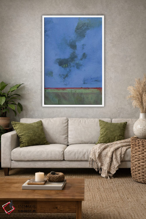 تابلو انتزاعی گرگ و میش بر باتلاق سرخ اثر پل بیلی - D1W