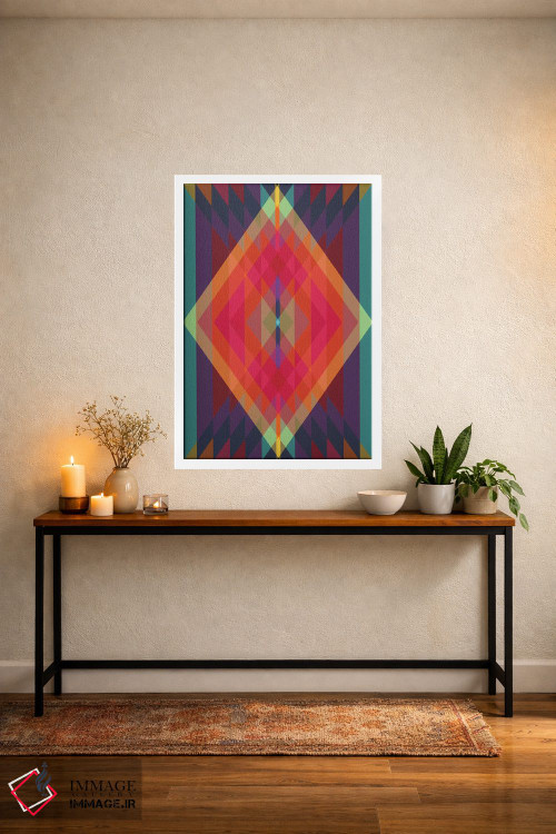 تابلو انتزاعی قبیله ای ۸ اثر سوزانا پاز - D3W