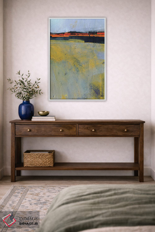 تابلو مینیمال مه روی زمین اثر پل بیلی - D1W