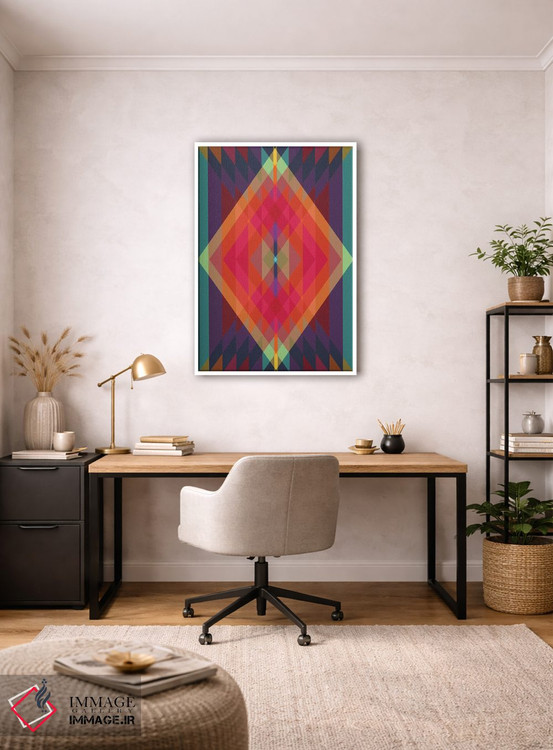 تابلو انتزاعی قبیله ای ۸ اثر سوزانا پاز - D2W