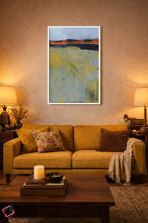 تابلو مینیمال مه روی زمین اثر پل بیلی - D2W