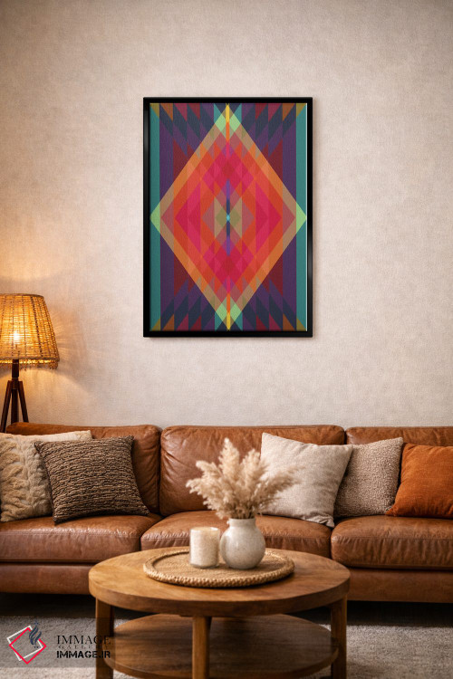 تابلو انتزاعی قبیله ای ۸ اثر سوزانا پاز - D4B