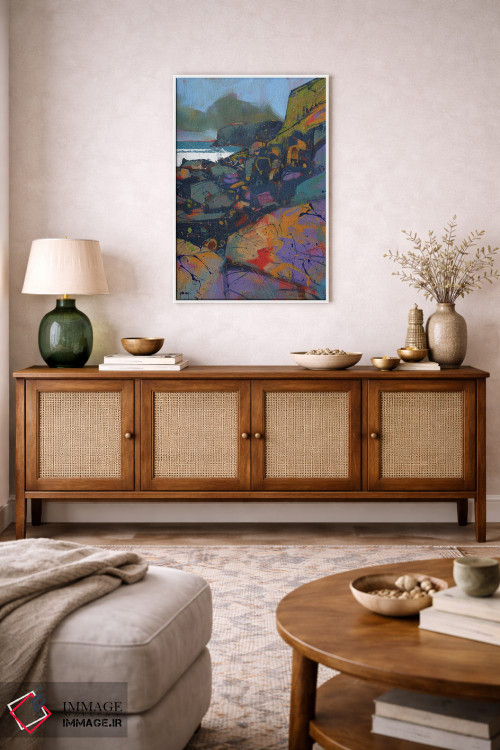 تابلو انتزاعی صخره های مورفا کوو اثر پل بیلی - D2W