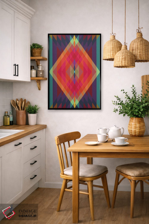 تابلو انتزاعی قبیله ای ۸ اثر سوزانا پاز - D6B