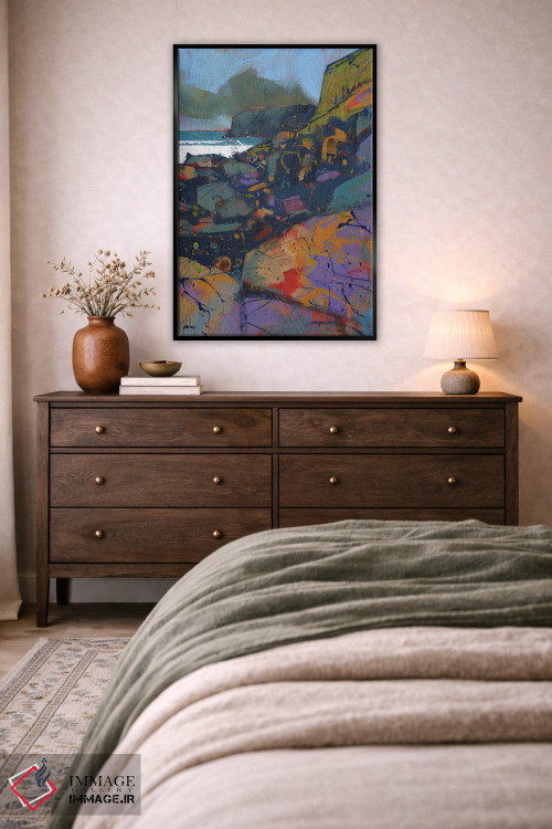 تابلو انتزاعی صخره های مورفا کوو اثر پل بیلی - D4B