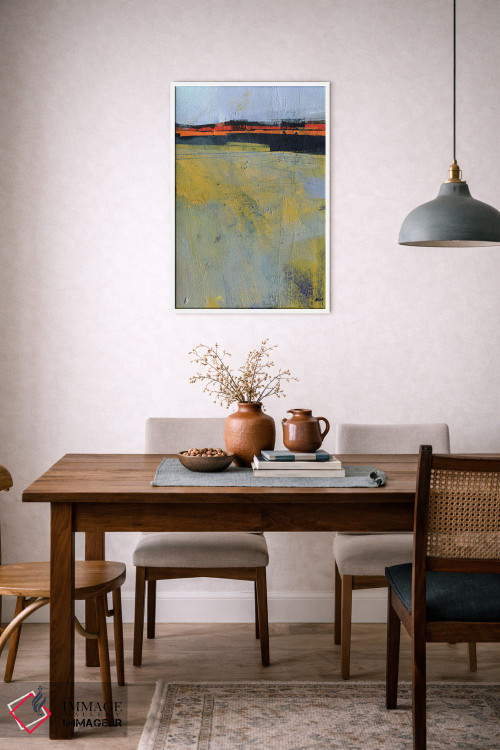 تابلو مینیمال مه روی زمین اثر پل بیلی - D6W