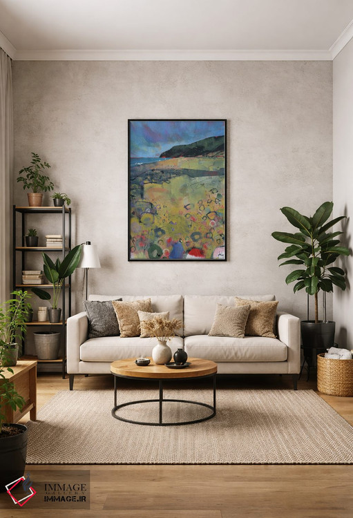 تابلو انتزاعی ساحل پنبرین اثر پل بیلی - D1B