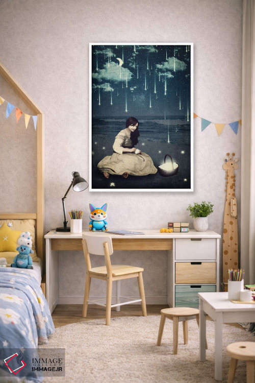 تابلو دکوراتیو سبد آرزوها اثر پائولا بل فلورس - D1W