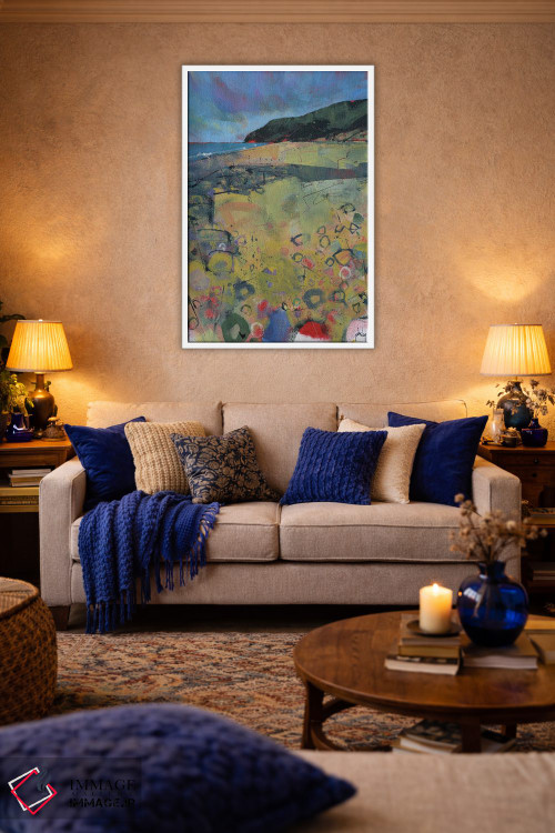 تابلو انتزاعی ساحل پنبرین اثر پل بیلی - D3W