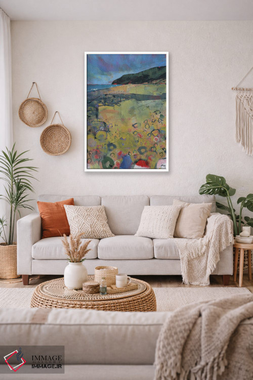 تابلو انتزاعی ساحل پنبرین اثر پل بیلی - D2W