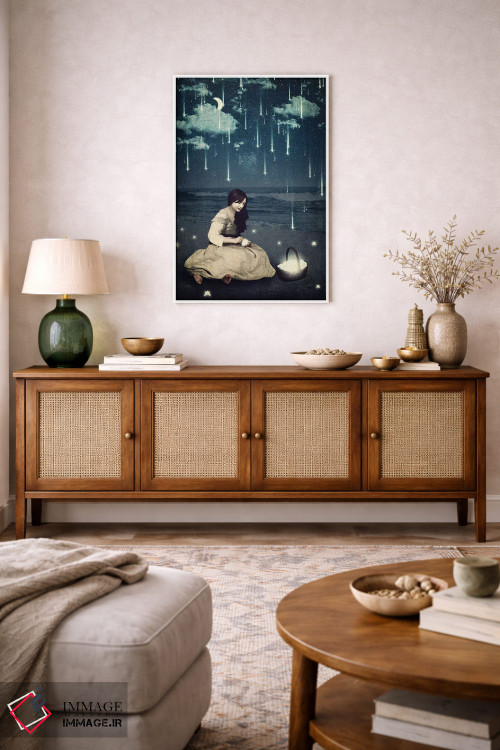 تابلو دکوراتیو سبد آرزوها اثر پائولا بل فلورس - D3W