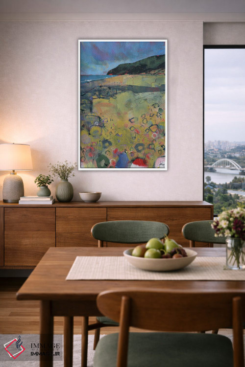 تابلو انتزاعی ساحل پنبرین اثر پل بیلی - D6W