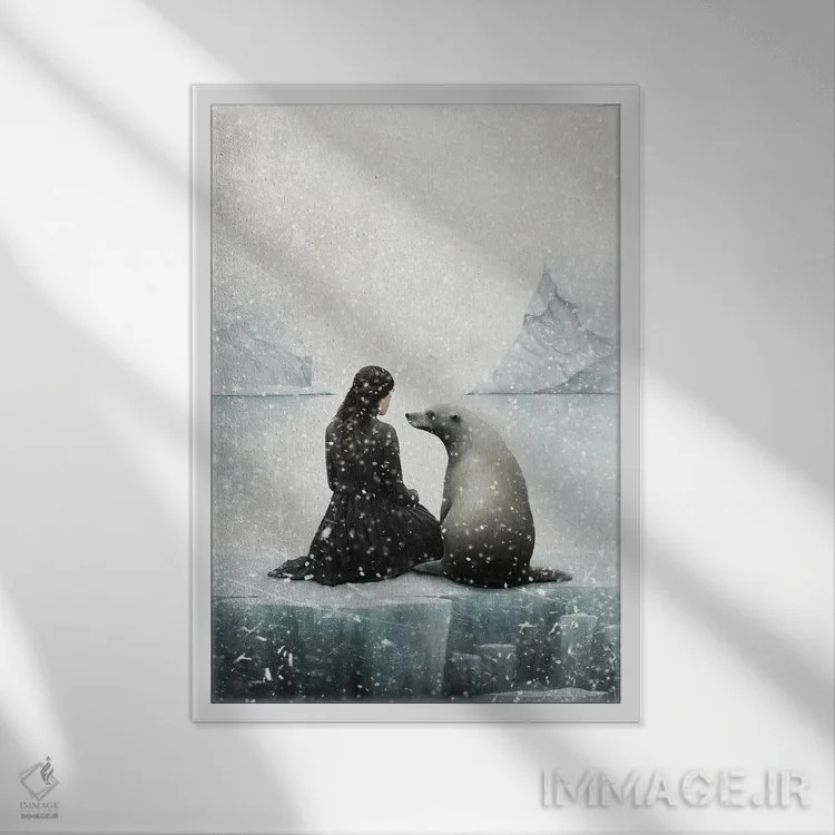 تابلو دکوراتیو دوست من، فوک اثر پائولا بل فلورس - نمای قابدار سفید