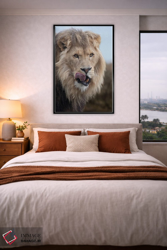 تابلو دکوراتیو شیر اثر پاتریک ون بکم - D4B