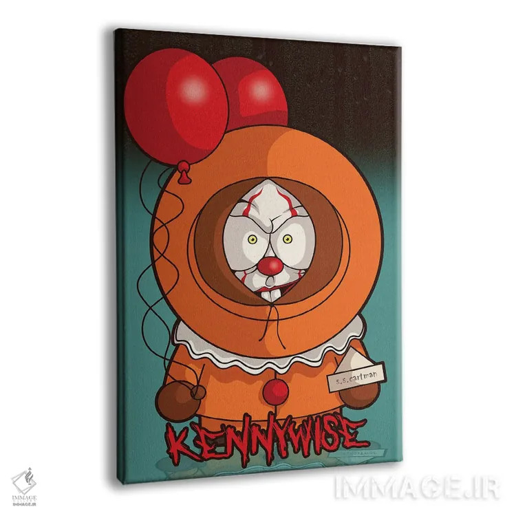 تابلو دکوراتیو کنی وایز اثر پی بی ماهونی آرت - نمای پرسپکتیو محصول