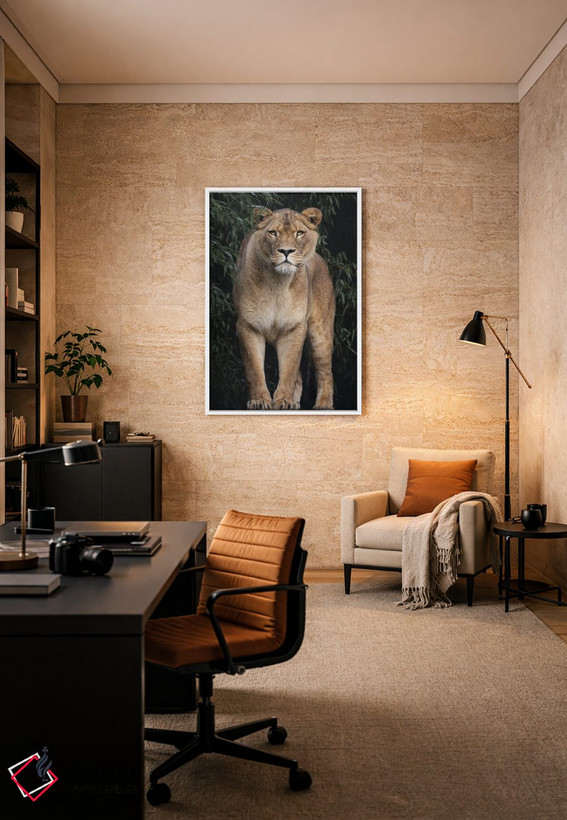 تابلو دکوراتیو زنی پشت پادشاه اثر پاتریک ون بکم - D6W
