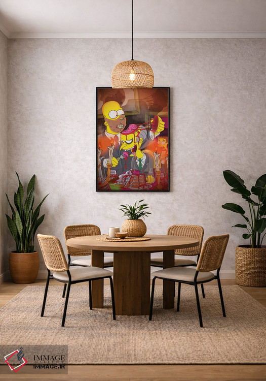 تابلو دکوراتیو اثر پی بی ماهونی آرت - D4B