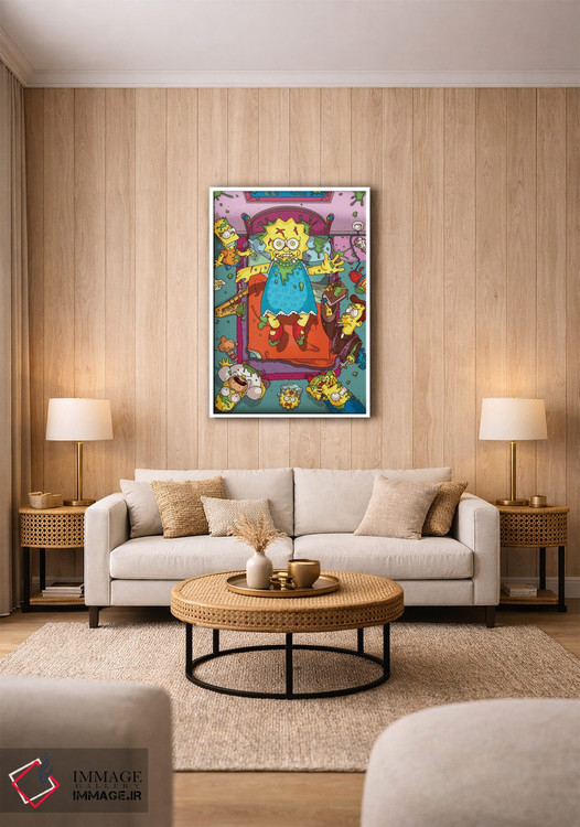 تابلو دکوراتیو اثر پی بی ماهونی آرت - D1W