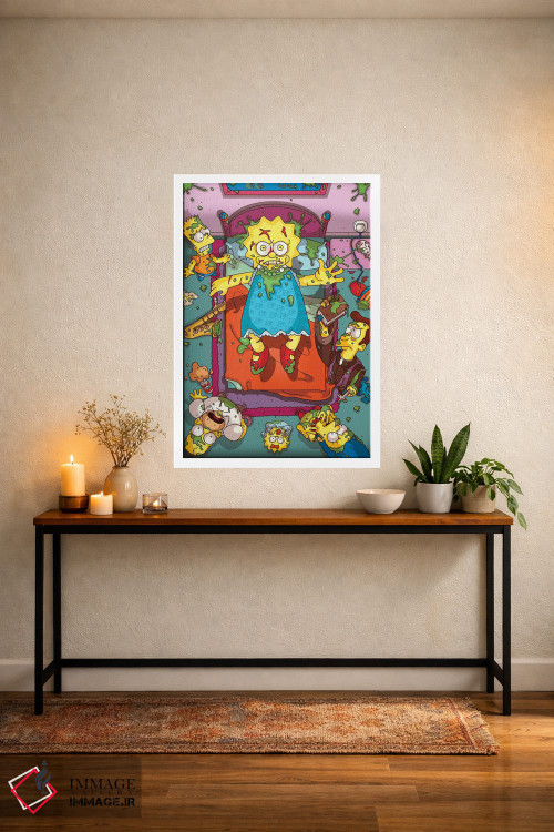 تابلو دکوراتیو اثر پی بی ماهونی آرت - D2W