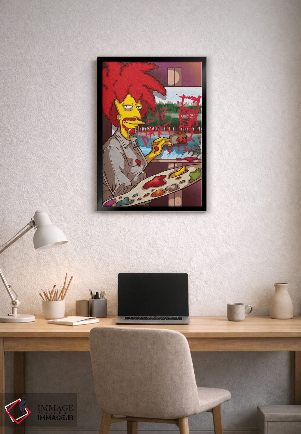 تابلو دکوراتیو باب راس در نمایش جانبی اثر پی بی ماهونی آرت - D2B