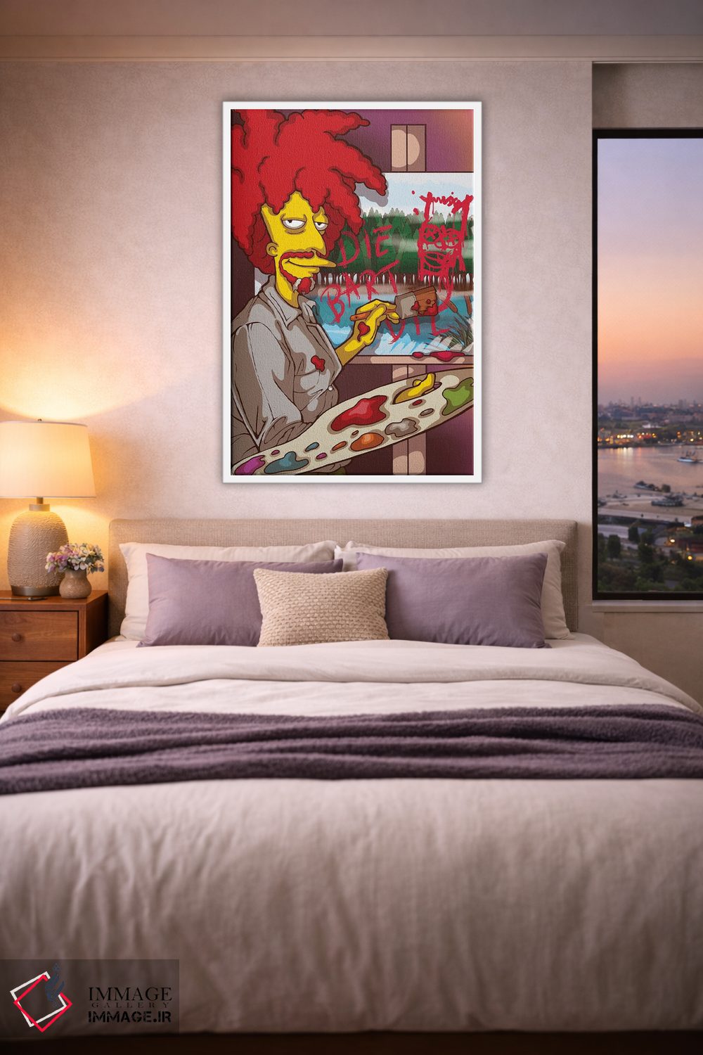 تابلو دکوراتیو باب راس در نمایش جانبی اثر پی بی ماهونی آرت - D4W