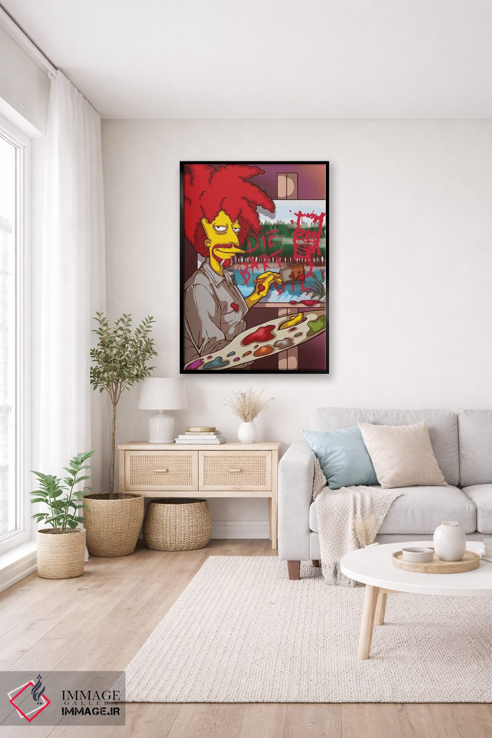 تابلو دکوراتیو باب راس در نمایش جانبی اثر پی بی ماهونی آرت - D5B