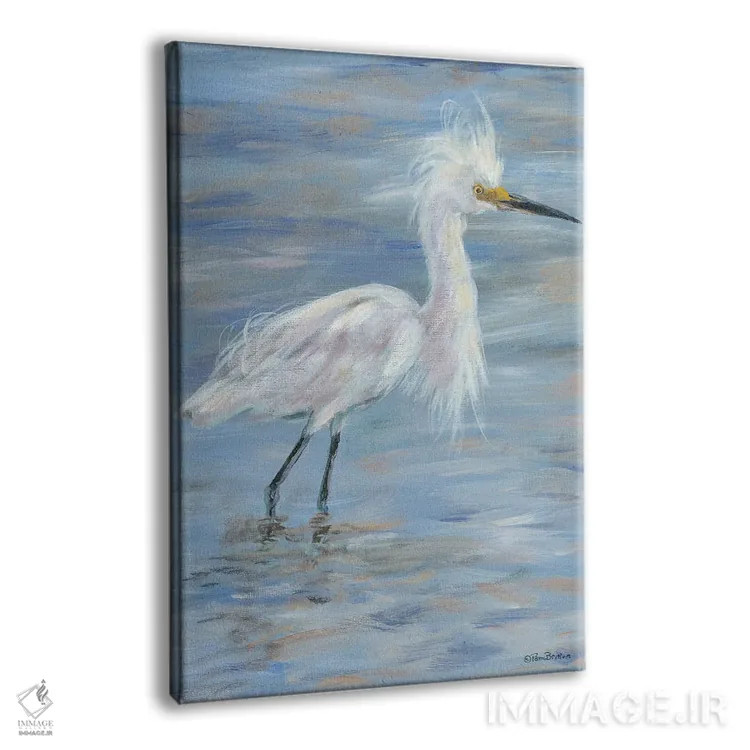 تابلو دکوراتیو مرغ مگس خوار اثر پم بریتون - نمای پرسپکتیو محصول