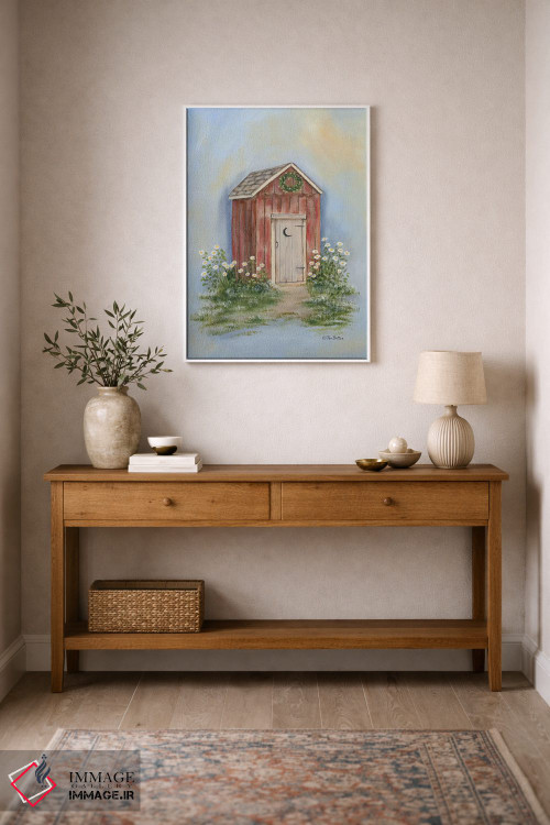 تابلو دکوراتیو توالت بیرونی روستایی ۲ اثر پم بریتون - D1W