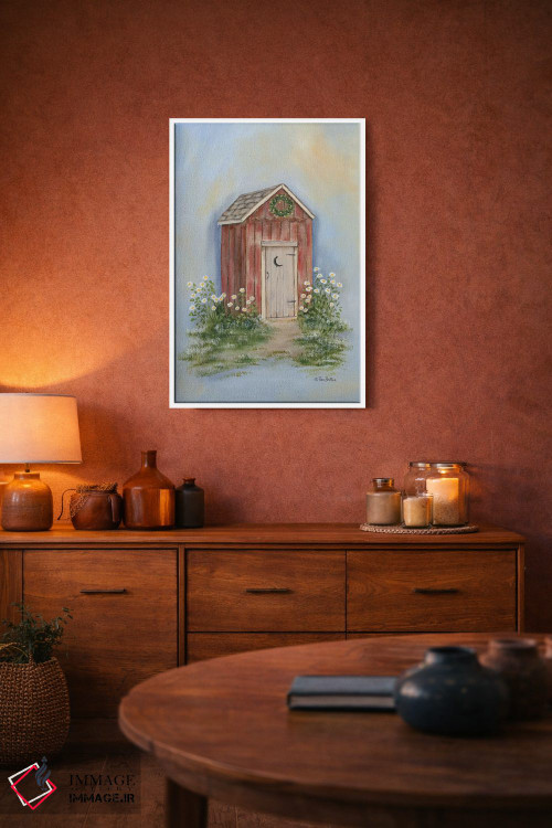 تابلو دکوراتیو توالت بیرونی روستایی ۲ اثر پم بریتون - D3W