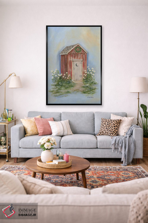 تابلو دکوراتیو توالت بیرونی روستایی ۲ اثر پم بریتون - D2B