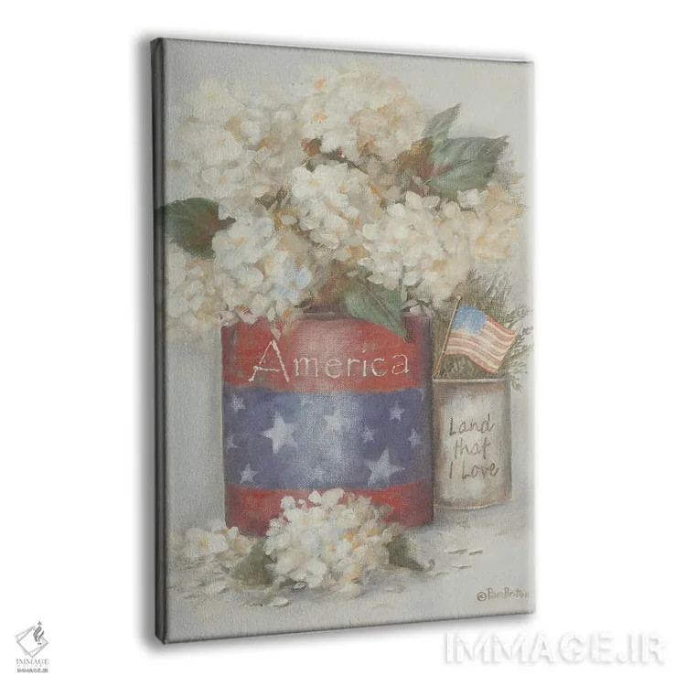 تابلو دکوراتیو زمین روستایی که دوستش دارم اثر پم بریتون - نمای پرسپکتیو محصول