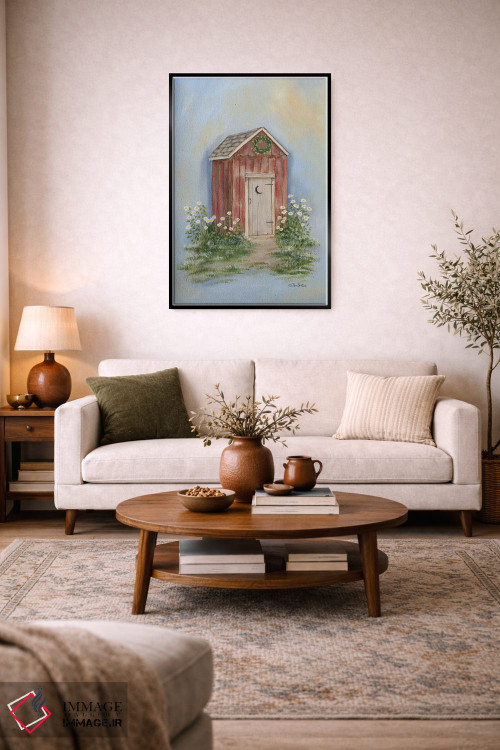 تابلو دکوراتیو توالت بیرونی روستایی ۲ اثر پم بریتون - D4B