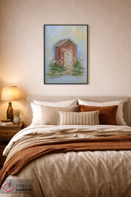 تابلو دکوراتیو توالت بیرونی روستایی ۲ اثر پم بریتون - D6B