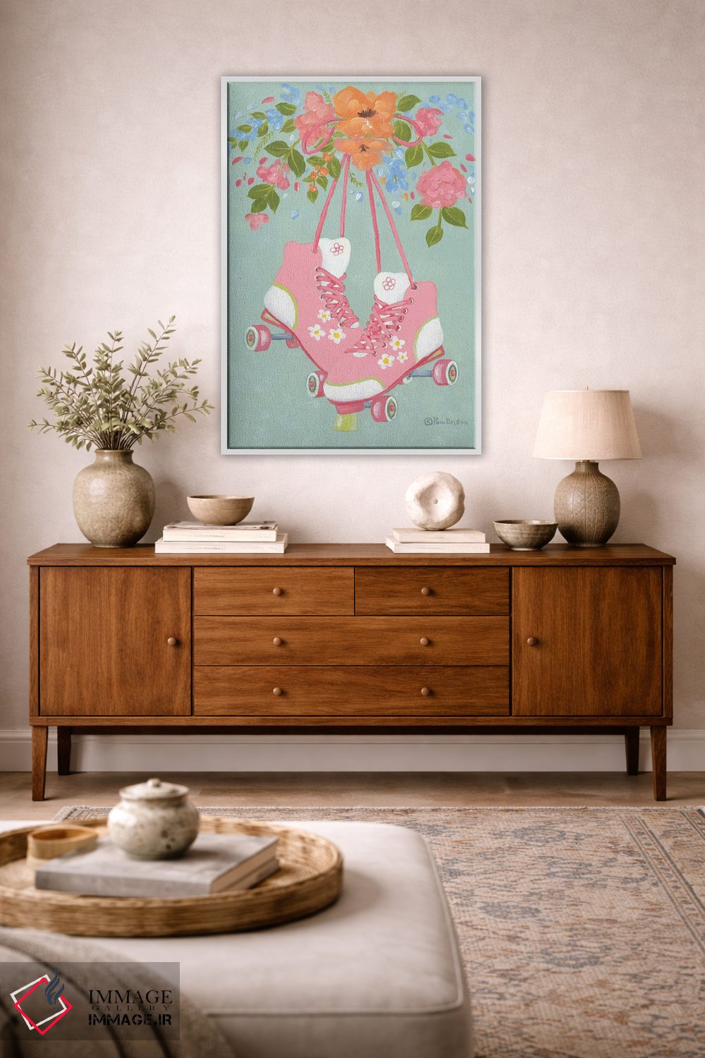 تابلو دکوراتیو بیا شروع کنیم اثر پم بریتون - D3W