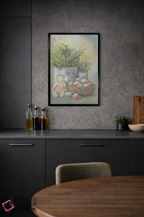 تابلو دکوراتیو نمای کوچک عید پاک روستایی اثر پم بریتون - D2B