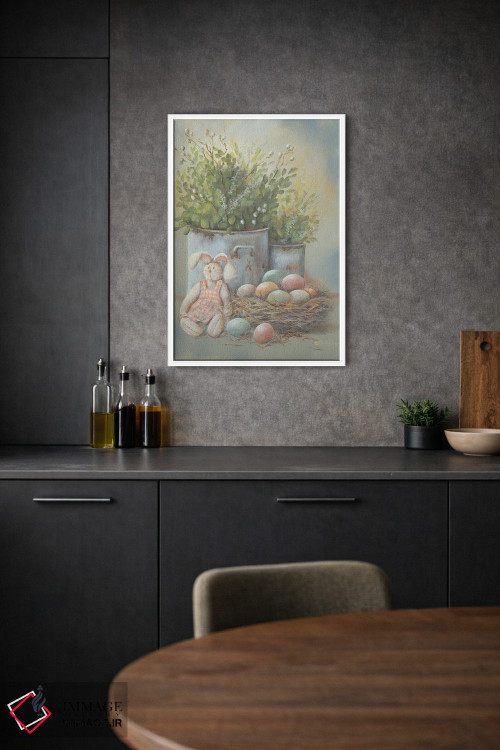 تابلو دکوراتیو نمای کوچک عید پاک روستایی اثر پم بریتون - D1W