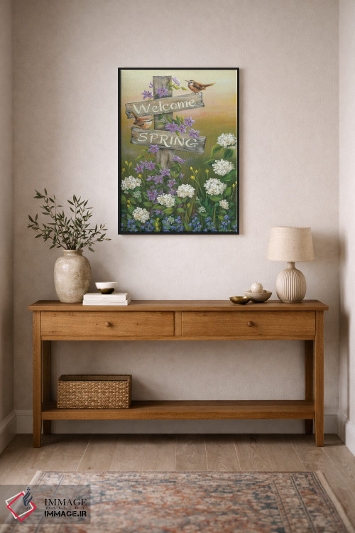تابلو دکوراتیو بهار خوش آمدی اثر پم بریتون - D2B