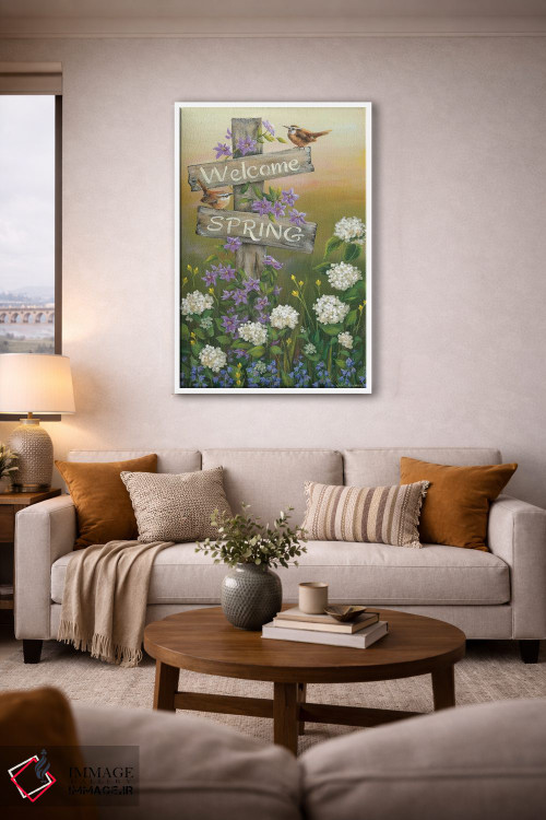 تابلو دکوراتیو بهار خوش آمدی اثر پم بریتون - D3W