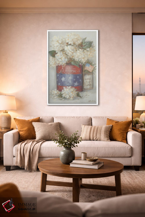 تابلو دکوراتیو زمین روستایی که دوستش دارم اثر پم بریتون - D1W