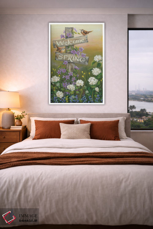 تابلو دکوراتیو بهار خوش آمدی اثر پم بریتون - D4W