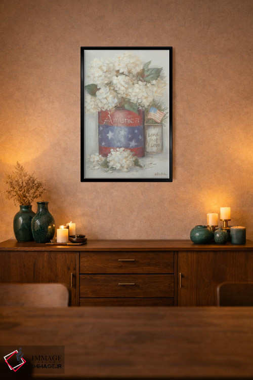 تابلو دکوراتیو زمین روستایی که دوستش دارم اثر پم بریتون - D2B