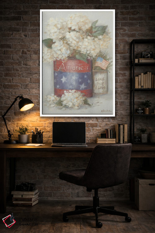 تابلو دکوراتیو زمین روستایی که دوستش دارم اثر پم بریتون - D4W