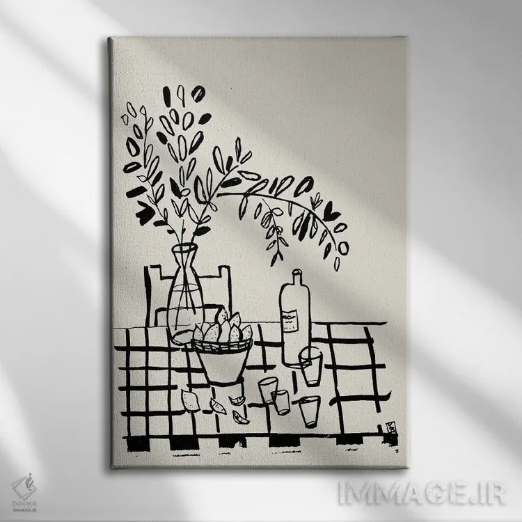 تابلو مینیمال فضای باز ۲ اثر پاسکال برکوویتز - نمای روبهرو روی دیوار