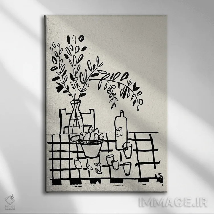 تابلو مینیمال فضای باز ۲ اثر پاسکال برکوویتز - نمای روبهرو روی دیوار