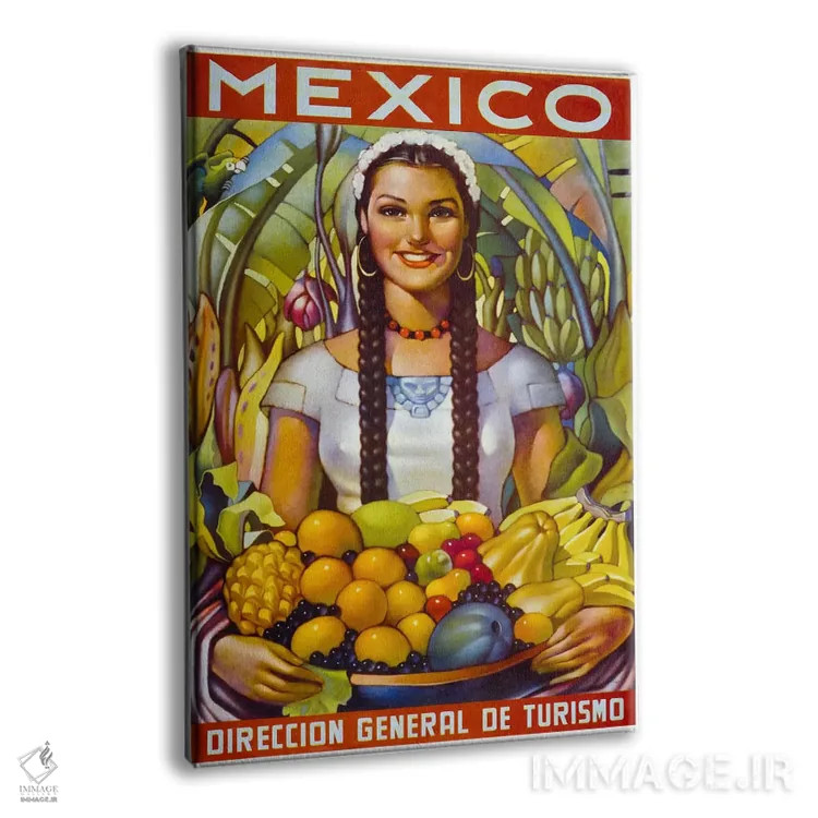 تابلو دکوراتیو مکزیک اثر پرینت کالکشن - نمای پرسپکتیو محصول